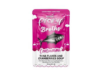 Pramy Wet Cat Food Tuna & Cranberry Flakes Soup 40g