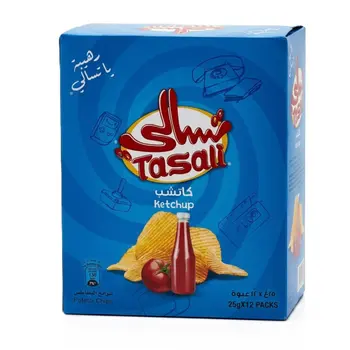Tasali Ketchup Flavor Potato Chips 12x25g