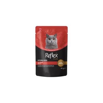 Reflex Plus Beef Wet Cat Food 85g
