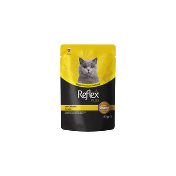 Reflex Plus Chicken Gravy Cat Food 85g
