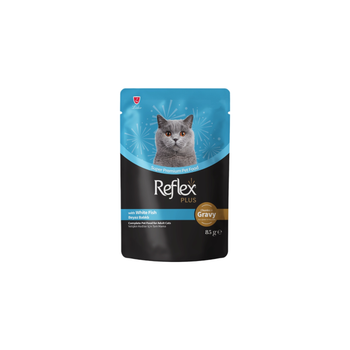 Reflex Plus White Fish Cat Food 85g