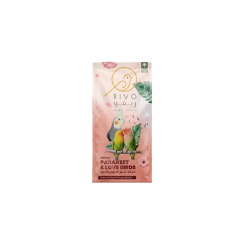 Rivo Cockatiel And Rose-Ringed Parakeet Food, Natural Grain Mix 1Kg