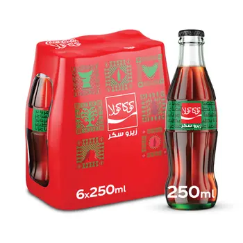 Coca Cola Zero Sugar Beverage 6X250Ml