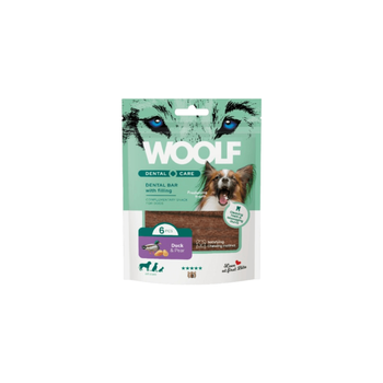 Woolf  Dog Treats With Duck And Pear For Dental And gum Care 108g