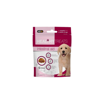 Vetiq Crunchy Puppy Treats With Creamy Chicken Filling – Supports gut Health And Digestion 50g