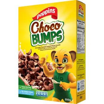 Poppins Choco Bumps Chocolate Cereals 375g