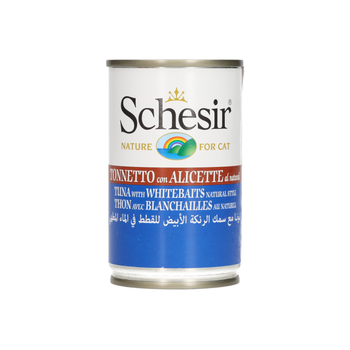 Schesir Tuna with Whitebaits Cat Food 140g
