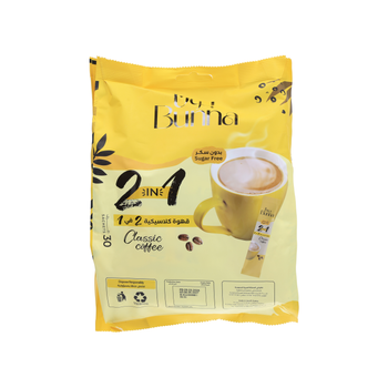 Bunna Classic Sugar-Free 2-In-1 Instant Coffee 30×12g