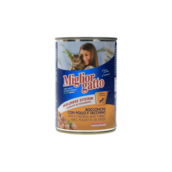 Miglior Gatto Chicken & Turkey Paté 405g