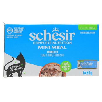 Schesir wet food for cats with tuna in jelly 6×50g