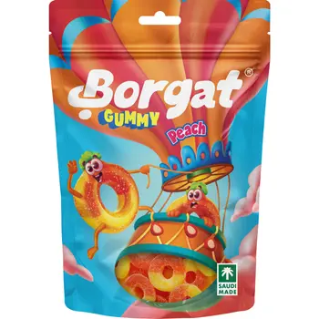 Borgat Peach Rings Gummy Candy 80g