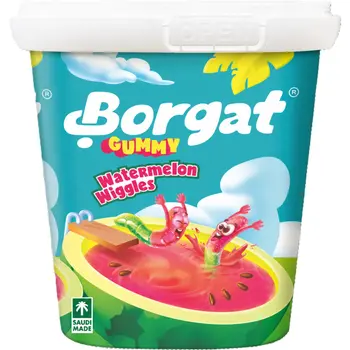 Borgat Gummy Sour Watermelon M. Worm Tubs 160g