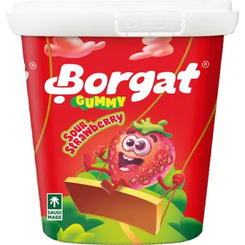 Borgat Gummy Sour Starwberry Tubs 160g