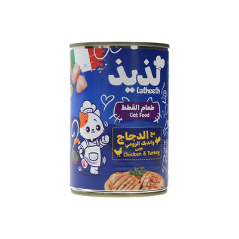 Latheeth Chicken & Turkey Cat Wet Food 405g