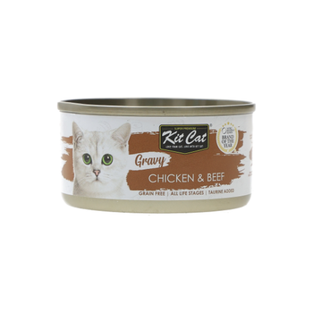 Kit Cat Chicken & Beef Wet Cat Food 70g
