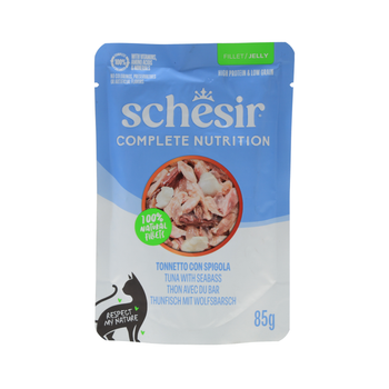 Schesir Tuna & Seabass in Jelly Wet Food for Cats 85g