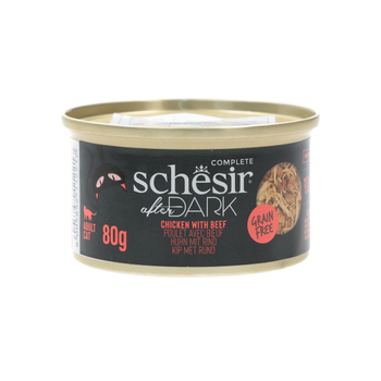 Schesir Can After Dark Complete Pate Chicken & Beef For Cats 80g