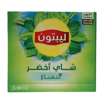 Lipton Mint Green Tea Bags 50Pieces