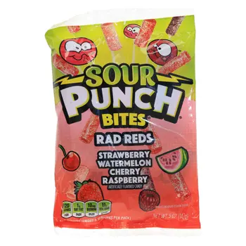 Sour Punch Rad Reds Bites 142g