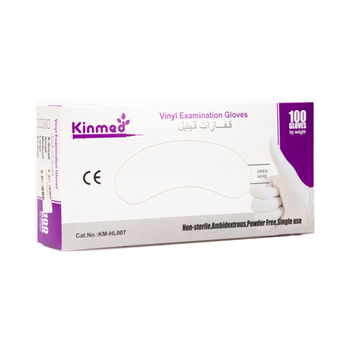 Kinmed Hand Gloves Vinyl Small Size 100Pieces