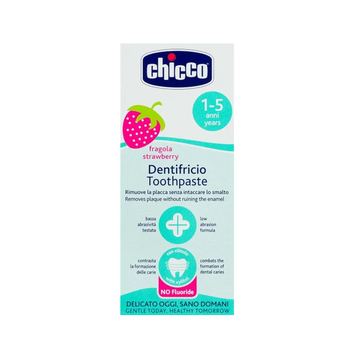 Chicco Strawberry Toothpaste Fluoride Free 1 To 5 Years 50Ml