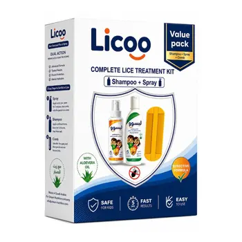 Licoo Shampoo & Spray Anti Lice Value Pack 2Pieces