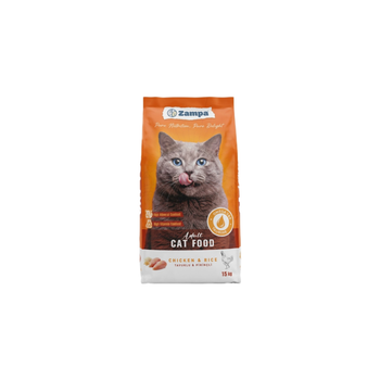 Zamba Adult Cat Dry Food with Chicken & Rice 15Kg