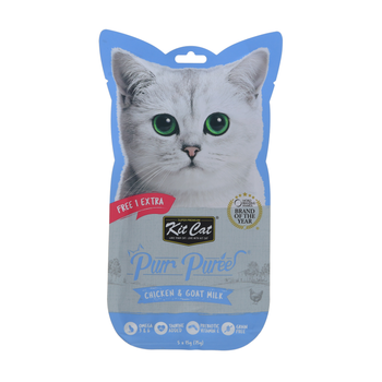 Kit Cat Chicken & Goat Milk Puree 5x75g