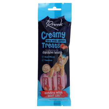 Rrannk Creamy Tuna & Salmon Cat Treats 4x15g