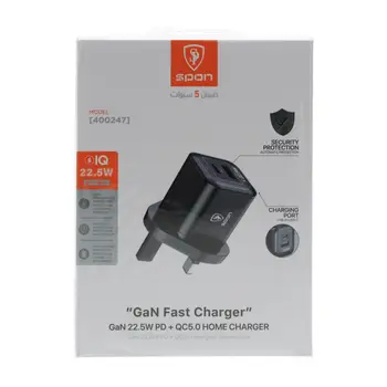 Spon Wall Charger With 22.5W Power C And Usb A Ports 1Piece