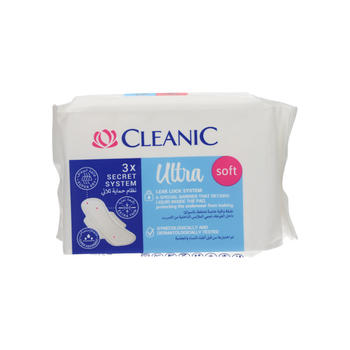 Cleanic Ultra Soft Night Sanitary Pads 10 Pieces