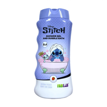 Fablab Shower Gel & Bubble Bath For Kids 2In1 Stitch 475Ml