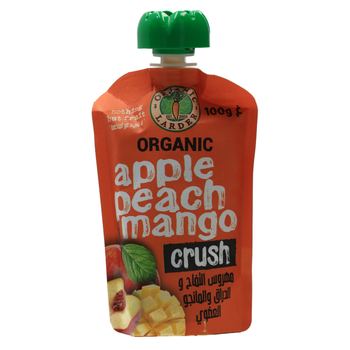 Organic Larder Apple Peach Mango Crush 100g