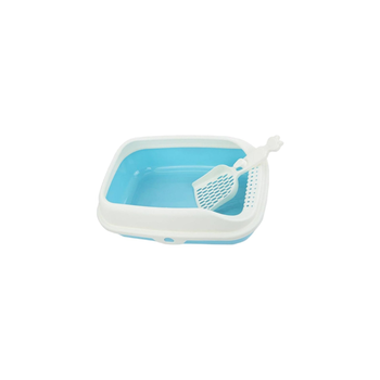 Pet Basket Litter Box For Cats With Scoop Available In Various Colors Size M 1Piece