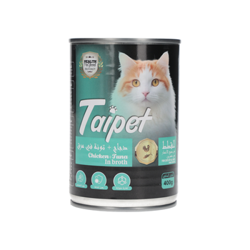 Taipet Chicken & Tuna In Broth Cat Food 400g