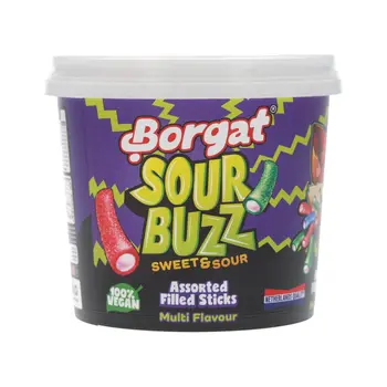 Borgat Sour Buzz Sweet & Sour Tubes 150g