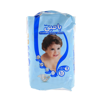 Sanita Bambi Baby Diapers Regular Pack Size 4+, Large Plus, 10-18 Kg, 10Pieces