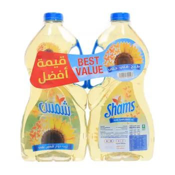 Shams Pure Sunflower Oil Value Pack 2×1.5L
