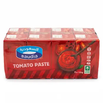 السعودية معجون طماطم 135 جم × 8 حبات