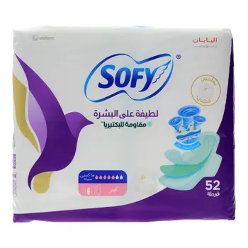 Sofy Healthy Skin Anti-Bacterial Pads Large 52Pieces