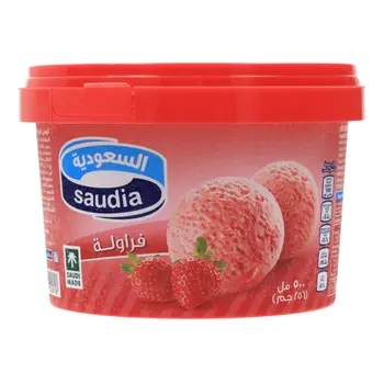 Saudia Strawberry Ice Cream 500Ml