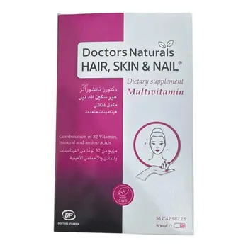 دكتورز ناتشورالز متعدد فيتامينات الشعر والبشرة والأظافر 30كبسولة