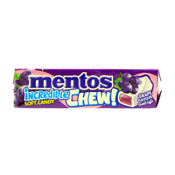 Mentos Incredible Chew Grape Candy 10x45g