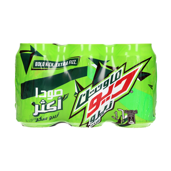 Mountain Dew Zero Soft Drink 6x330ml