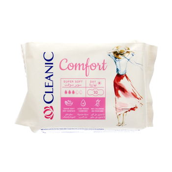 Cleanic Ultra Soft Sanitary Pads 10 Pieces