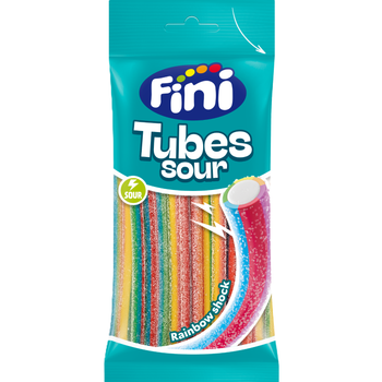 Fini Sour Rainbow Tubes 80g