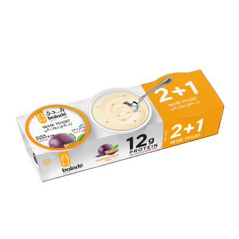 Balade Greek Style Yogurt Low Fat Lemon Ginger 3×180g