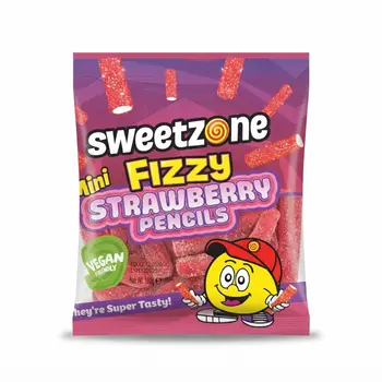 Sweetzone Fizzy Mini Strawberry Pencils 180g