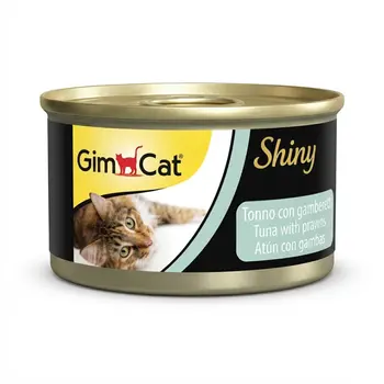 Gim Cat ShinyCat Wet Cat Food Tuna with Shrimp Can Pack 24×70g