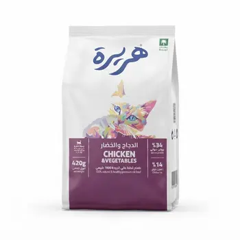 Horayra Dry Food for Adult Cats Rich in Chicken Protein & Vegetables 420g